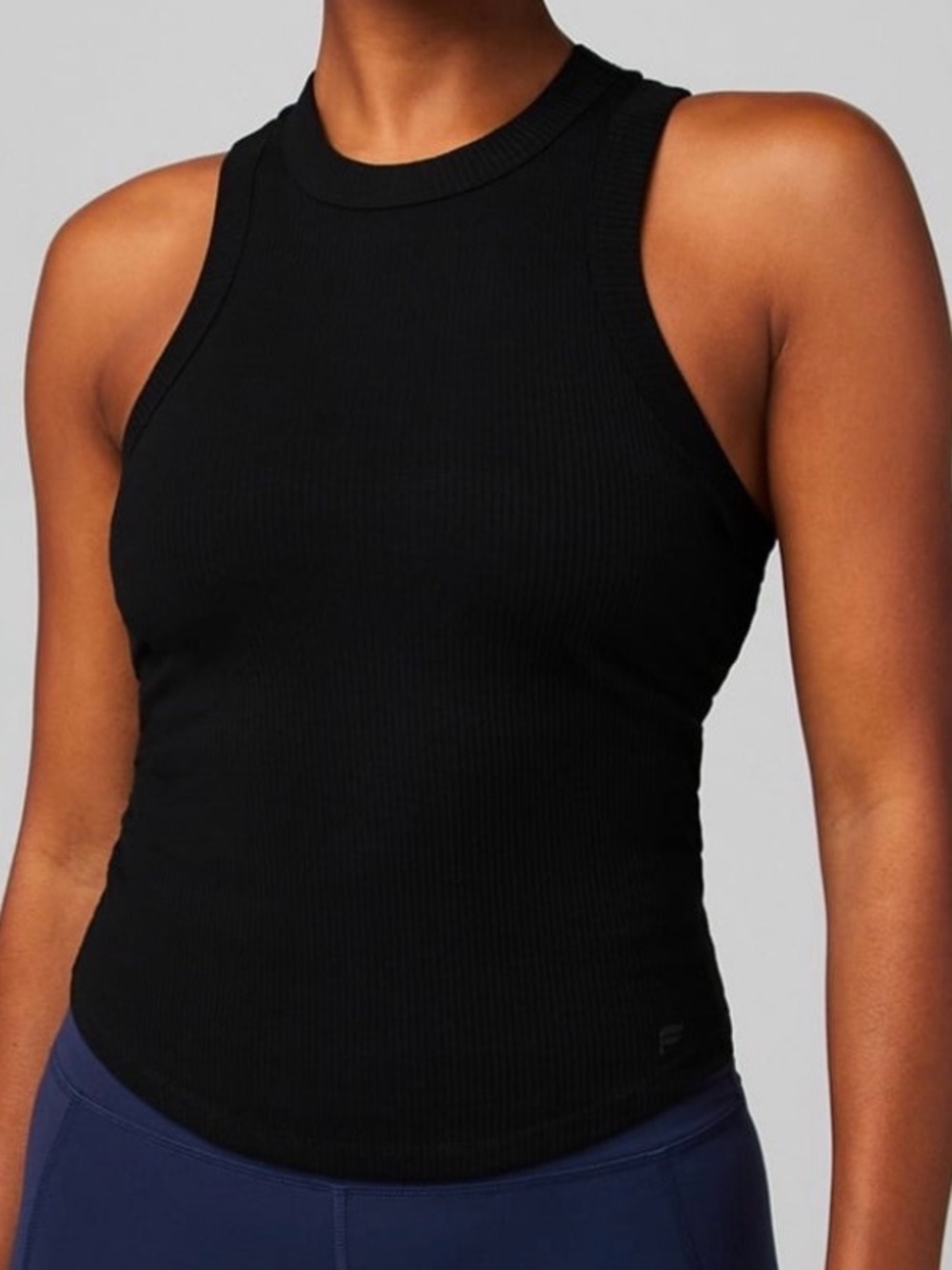 Fabletics Black High Neck tank